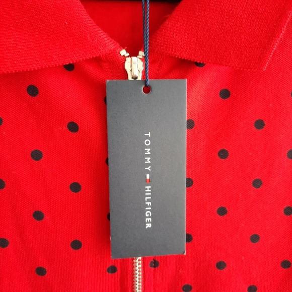 Tommy Hilfiger red heritage zip polo - Picture 13 of 14